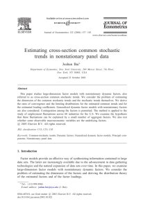 Estimating cross-section common stochastic trends in nonstationary