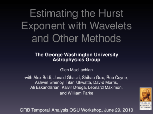 A Wavelet Based Estimation of the Hurst Exponent from