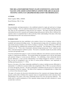 THE RELATIONSHIP BETWEEN FLOW EXPONENTS AND FLOW