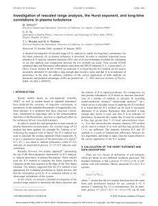 Investigation of rescaled range analysis, the Hurst exponent, and
