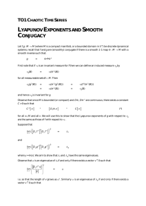 LYAPUNOV EXPONENTS AND SMOOTH CONJUGACY