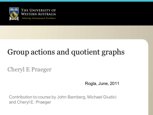 Group actions and quotient graphs