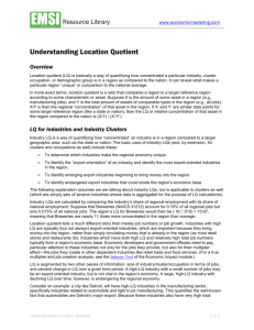 Understanding Location Quotient