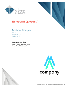 Emotional Quotient™ Michael Sample