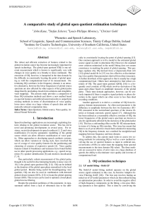 A Comparative Study of Glottal Open Quotient Estimation Techniques