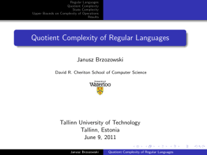 Quotient Complexity of Regular Languages