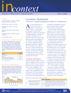 Location Quotients - InContext