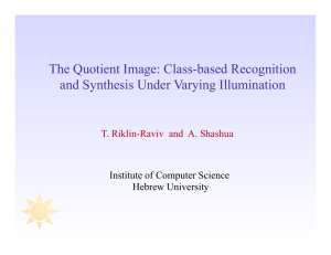 The Quotient Image: Class-based Recognition and Synthesis Under