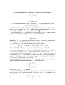 ON THE SECOND LOWER QUOTIENT OF THE FUNDAMENTAL
