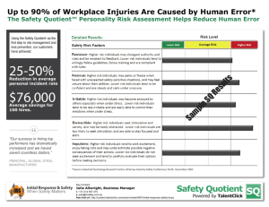 Fact Sheet - Safety Quotient