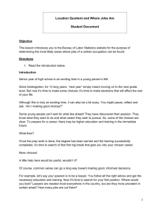 Location Quotient and Where Jobs Are Student Document