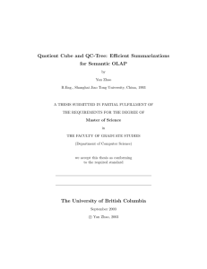 Quotient Cube and QC-Tree: Efficient Summarizations for Semantic