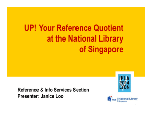 UP! Your Reference Quotient at the National Library of