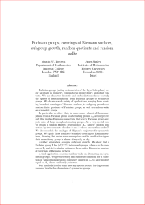 Fuchsian groups, coverings of Riemann surfaces, subgroup growth