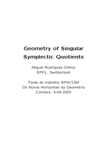 Geometry of Singular Symplectic Quotients