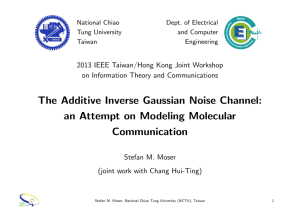 The Additive Inverse Gaussian Noise Channel: an Attempt on