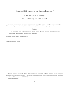 Some additive results on Drazin Inverses