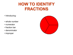 HOW TO: IDENTIFY FRACTIONS - Fraction