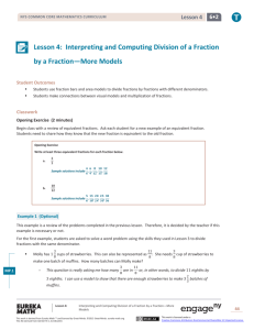 Lesson 4: Interpreting and Computing Division of a Fraction by a