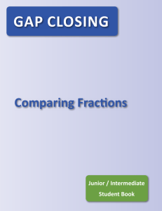 GCU2 SB Comparing Fractions