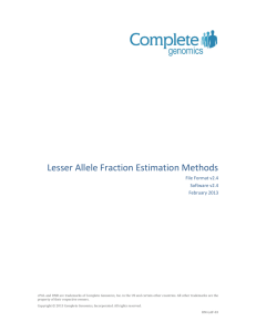 Lesser Allele Fraction Estimation Methods