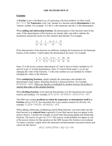 GRE MATH REVIEW #2