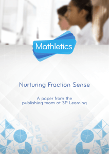 Nurturing Fraction Sense