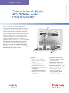 AFC-3000 Automated Fraction Collector Data Sheet