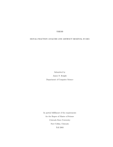 Signal Fraction Analysis and Artifact Removal in EEG