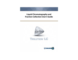 Liquid Chromatography and Fraction Collection User`s Guide