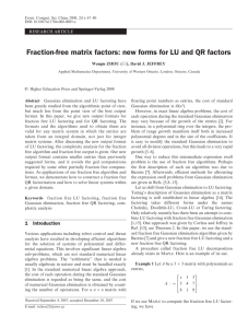 Fraction-free matrix factors: new forms for LU and QR factors