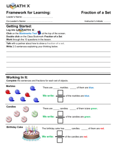 Framework for Learning: Fraction of a Set