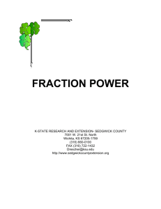 fraction power - Sedgwick County Extension Office