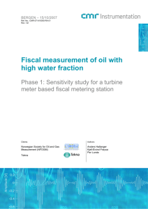 Fiscal measurement of oil with high water fraction