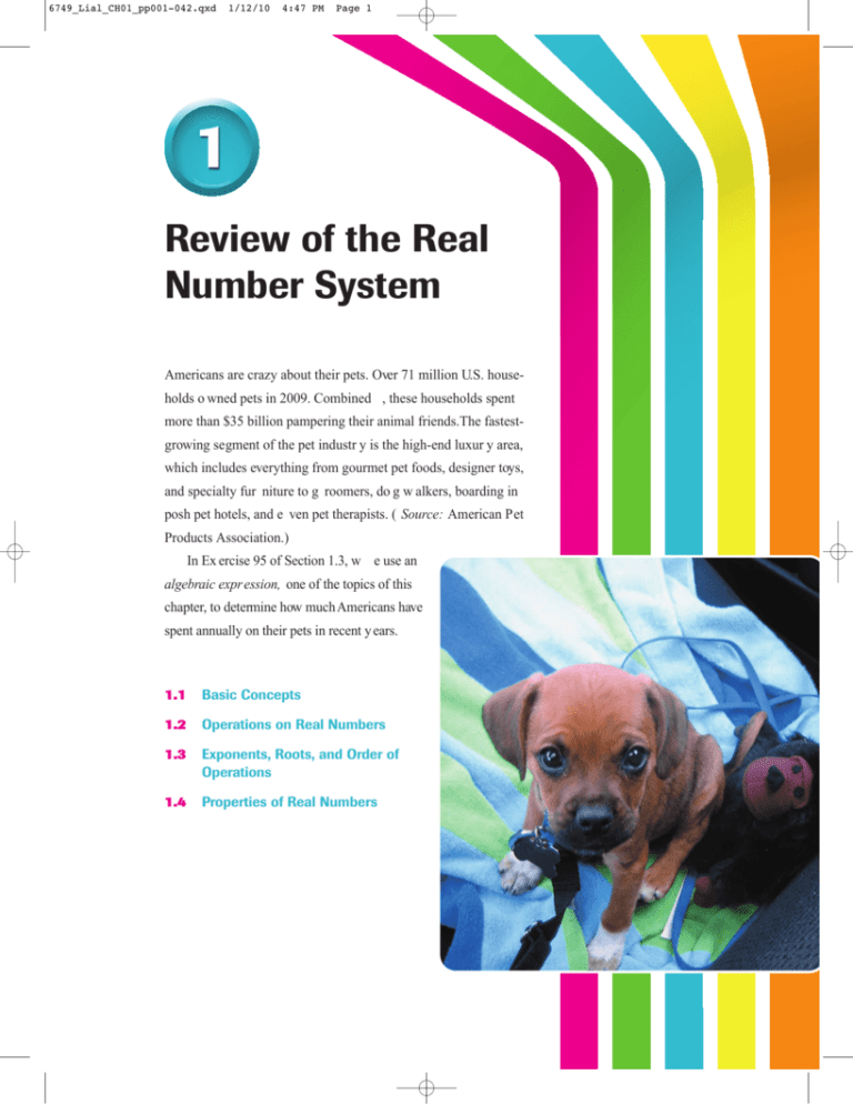 Review Of The Real Number System