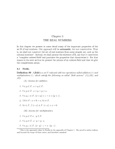Chapter 3 THE REAL NUMBERS