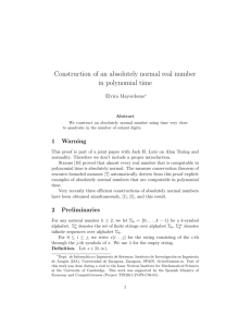 Construction of an absolutely normal real number in polynomial time