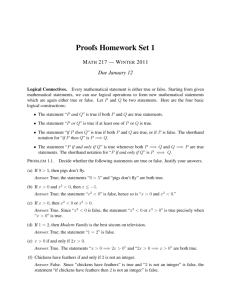 Proofs Homework Set 1