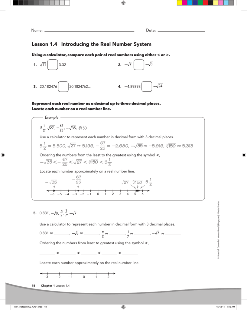 real number system homework 4 answer key