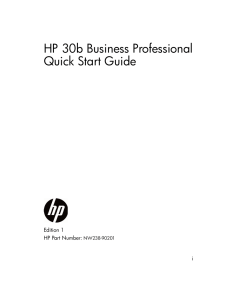 HP 30b Quick Start Guide English EN NW238