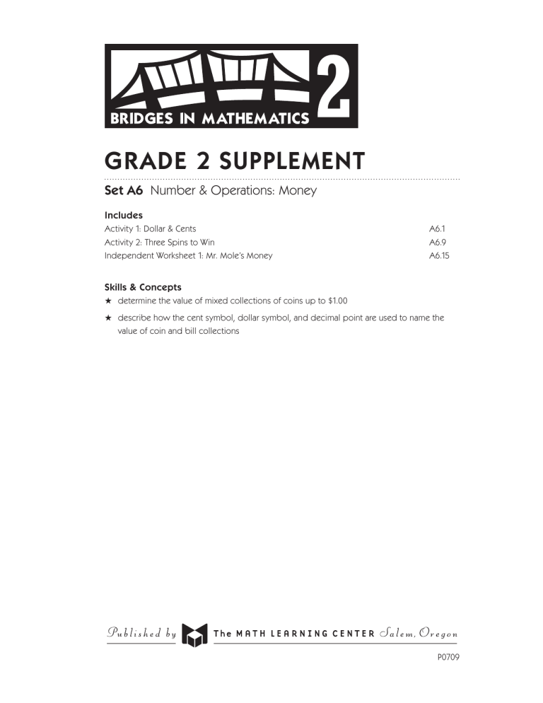 Grade 2 Supplement The Math Learning Center