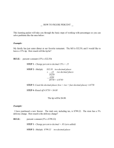 _ HOW TO FIGURE PERCENT _ This learning packet will take you