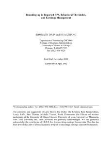 Rounding-up in Reported EPS, Behavioral Thresholds, and