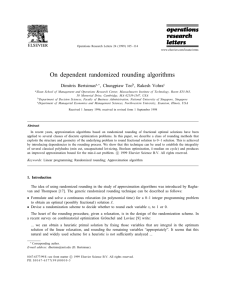 On dependent randomized rounding algorithms