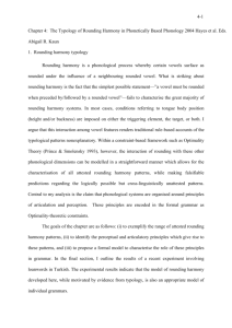 The Typology of Rounding Harmony