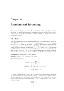6. Randomized Rounding