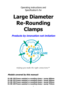 Large Diameter Re-Rounding Clamps