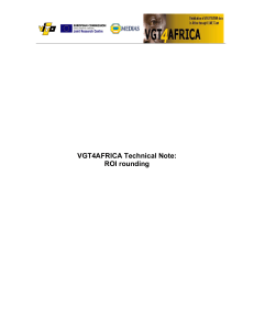 VGT4AFRICA Technical Note: ROI rounding
