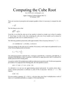 Computing the Cube Root