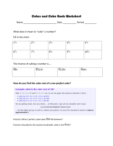Cubes and Cube Roots Worksheet - math-clix